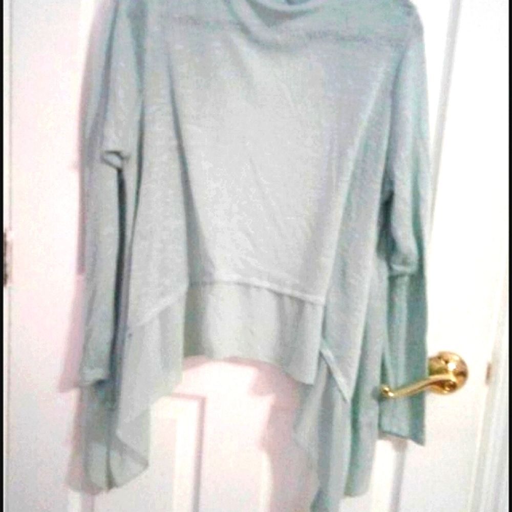 Torrid Mint Fairy Waterfall Chiffon Lightweight Flowy Open Cardigan L - Picture 3 of 6